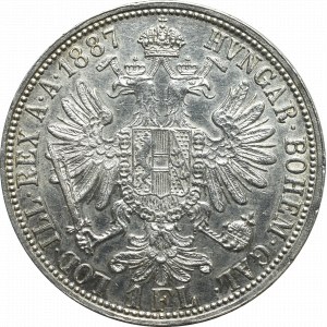 Austria, Franz Joseph, 1 florin 1887