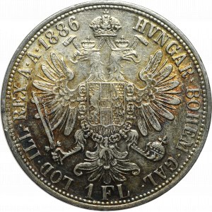 Austria, Franz Joseph, 1 florin 1886