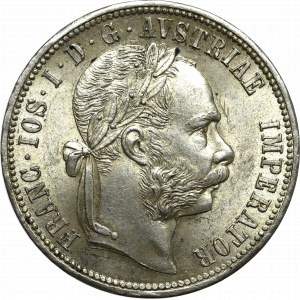 Austria-Hungary, Franz Joseph, 1 florin 1876, Vienna