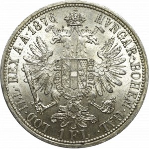 Austria-Hungary, Franz Joseph, 1 florin 1876, Vienna