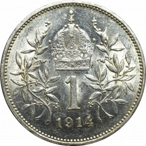 Austria, 1 corona 1914