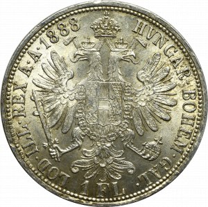 Austro-Węgry, Franciszek Józef, 1 floren 1888