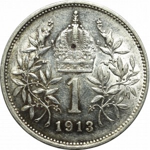 Austria-Hungary, 1 corona 1913