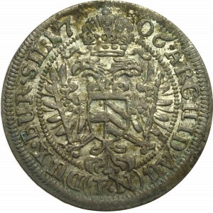 Śląsk pod panowaniem Habsburgów, Józef II, 3 Krajcary 1706 FN Wrocław