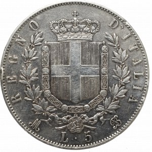 Italy, 5 lira 1871