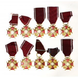 PRL, Złoty Krzyż Zasługi zestaw (3)