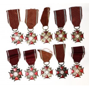 PRL, Srebrny Krzyż Zasługi zestaw (4)
