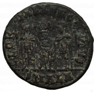 Cesarstwo Rzymskie, Konstantyn II, Follis Aleksandria- GLORIA EXERCITVS