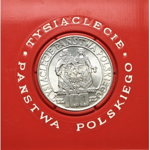 PRL, 100 złotych 1966 Mieszko i Dąbrówka w etui Pewexu