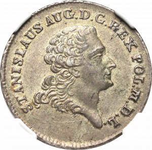 Stanislaus Augustus, 8 groschen 1767 - NGC MS61