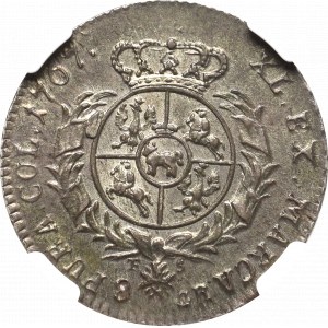 Stanisław August Poniatowski, Dwuzłotówka 1767 - NGC MS61