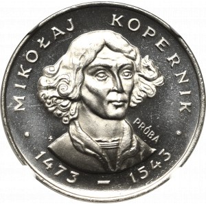 PRL, 100 złotych 1973 Kopernik - Próba Nikiel NGC MS67