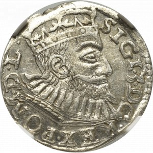 Zygmunt III Waza, Trojak 1594, Poznań - NGC MS61