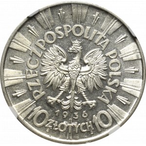 II Republic of Poland, 10 zloty 1936 Pilsudski - NGC MS62