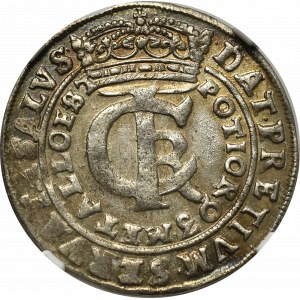 John II Casimir, 30 groschen 1665, Bromberg - NGC MS61