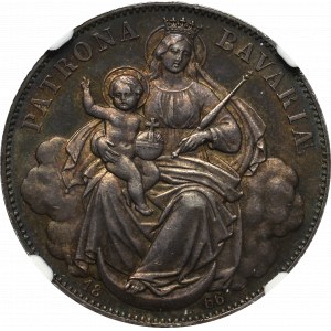 Germany, Bavaria, Ludvik II, Taler 1866 - NGC MS61