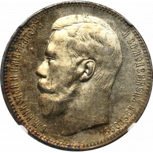 Rosja, Mikołaj II, Rubel 1896 АГ - NGC UNC Details