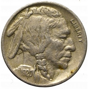 USA, 5 Centów 1920 Buffalo Nickel