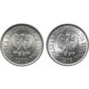 PRL, Zestaw 1 złoty 1970 i 1975