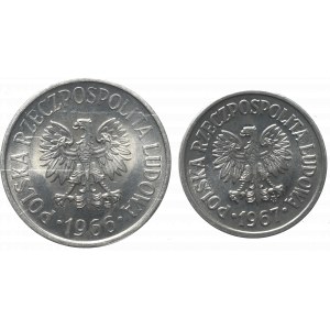 PRL, 10 groszy 1967 i 20 groszy 1966