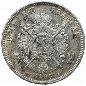 France, 5 francs 1868 BB