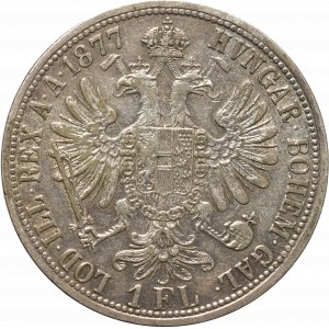 Austria-Hungary, Franz Joseph, 1 florin 1877