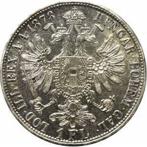 Austro-Hungary, Franz Joseph, 1 florin 1878