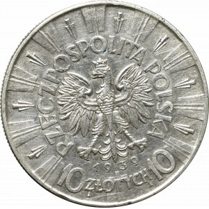 II Republic of Poland, 10 zloty 1939 Pilsudski