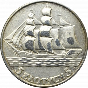 II Republic of Poland, 5 zloty 1936 Ship