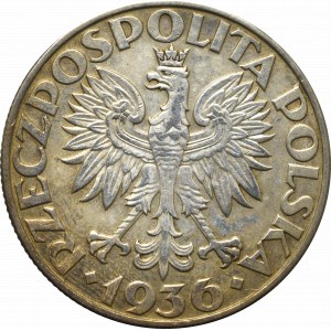 II Republic of Poland, 5 zloty 1936 Ship