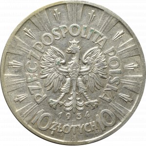 II Republic of Poland, 10 zloty 1934 Pilsudski