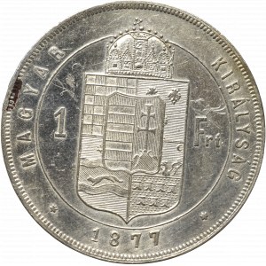 Węgry, Franciszek Józef, 1 forint 1877, Kremnica