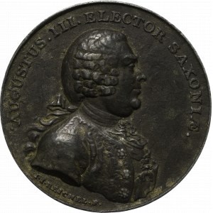 Poniatowski, Medal August III Sas - suita kopia kolekcjonerska