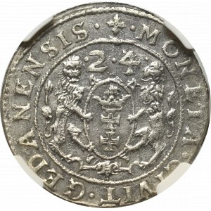 Zygmunt III Waza, Ort 1623/4, Gdańsk - NGC MS63