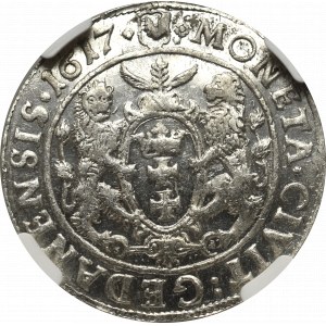 Zygmunt III Waza, Ort 1617 Gdańsk - NGC MS62