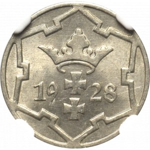 Wolne Miasto Gdańsk, 5 fenigów 1928 - NGC MS65