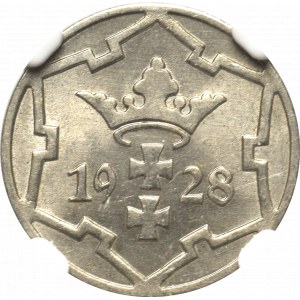 Free city of Danzig, 5 pfennige 1928 - NGC MS65