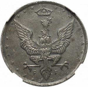 Kingdom of Poland, 10 fenig 1917 - NGC MS62