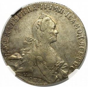 Russia, Catherine II, Rouble 1772 - NGC AU Details