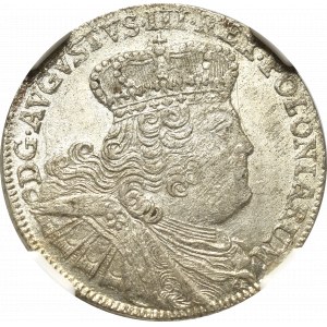 Saxony, Friedrich August II, 18 groschen 1756 - NGC MS61