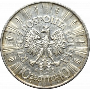 II Republic of Poland, 10 zloty 1938 Pilsudski