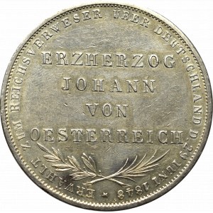 Germany, Frankfurt, 2 gulden 1848