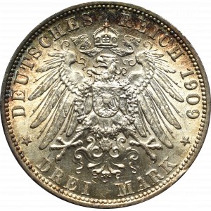 Germany, Anhalt, 3 mark 1909