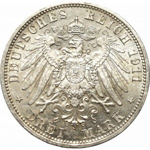 Germany, Schaumburg-Lippe, 3 mark 1911