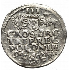 Zygmunt III Waza, Trojak 1594, Poznań - MENNICZY