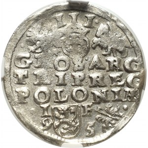 Sigismund III, 3 groschen 1595, Lublin - NGC MS62