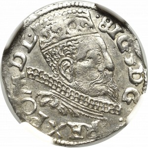 Zygmunt III Waza, Trojak 1598, Wschowa - NGC AU55