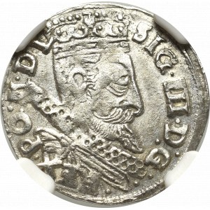 Zygmunt III Waza, Trojak 1599, Bydgoszcz - NGC AU58