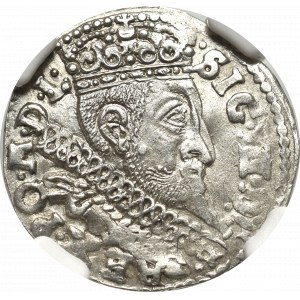 Zygmunt III Waza, Trojak 1598, Bydgoszcz - NGC AU55