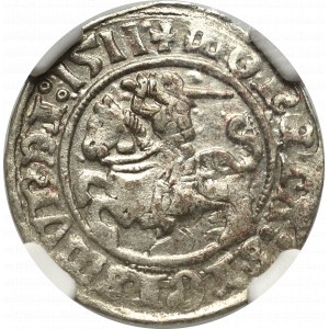 Sigismund I the Old, Halfgroat 1511, Vilnius - NGC MS61
